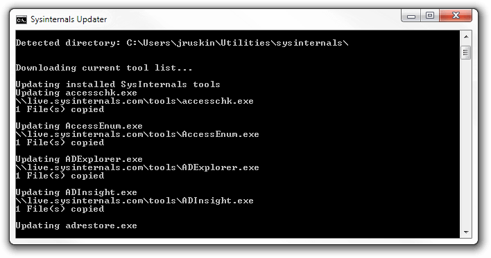Sysinternals Updater