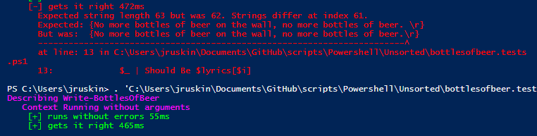 Passing Tests after the last silly non-compliance