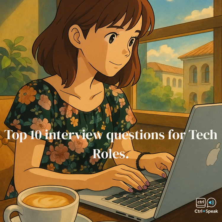 Top 10 interview questions for Tech Roles.