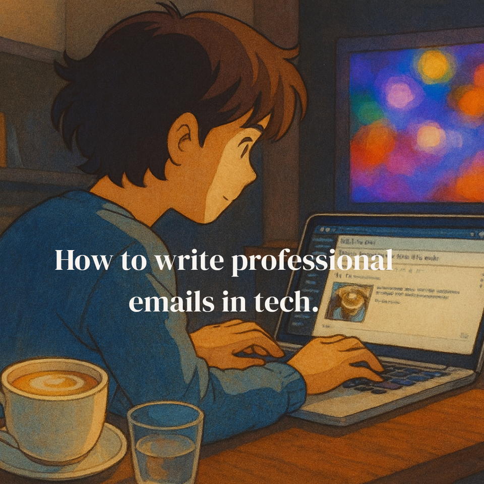 How to write professional emails in tech.