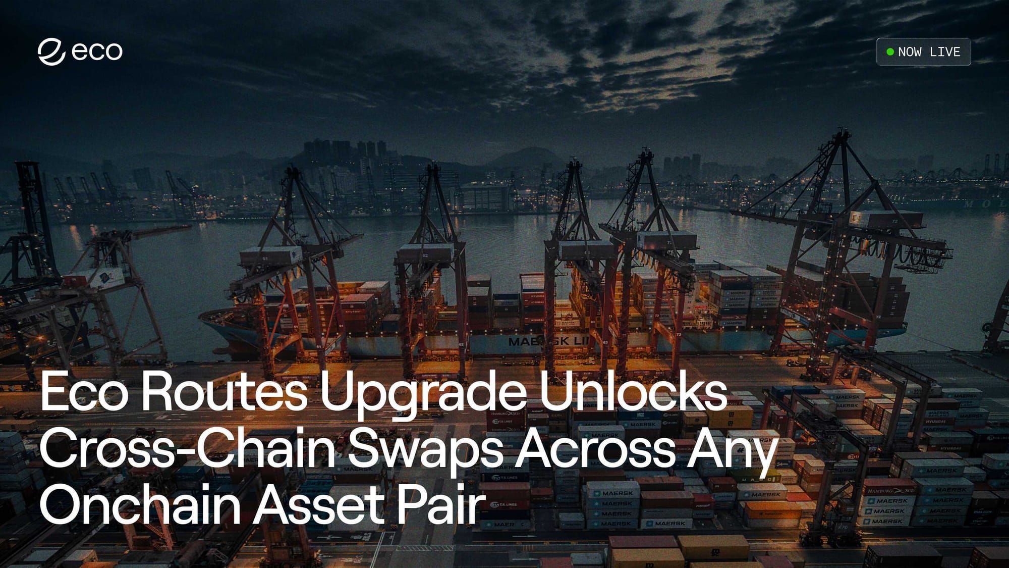 Eco Routes Upgrade Unlocks Cross-Chain Swaps Across Any Onchain Asset Pair
