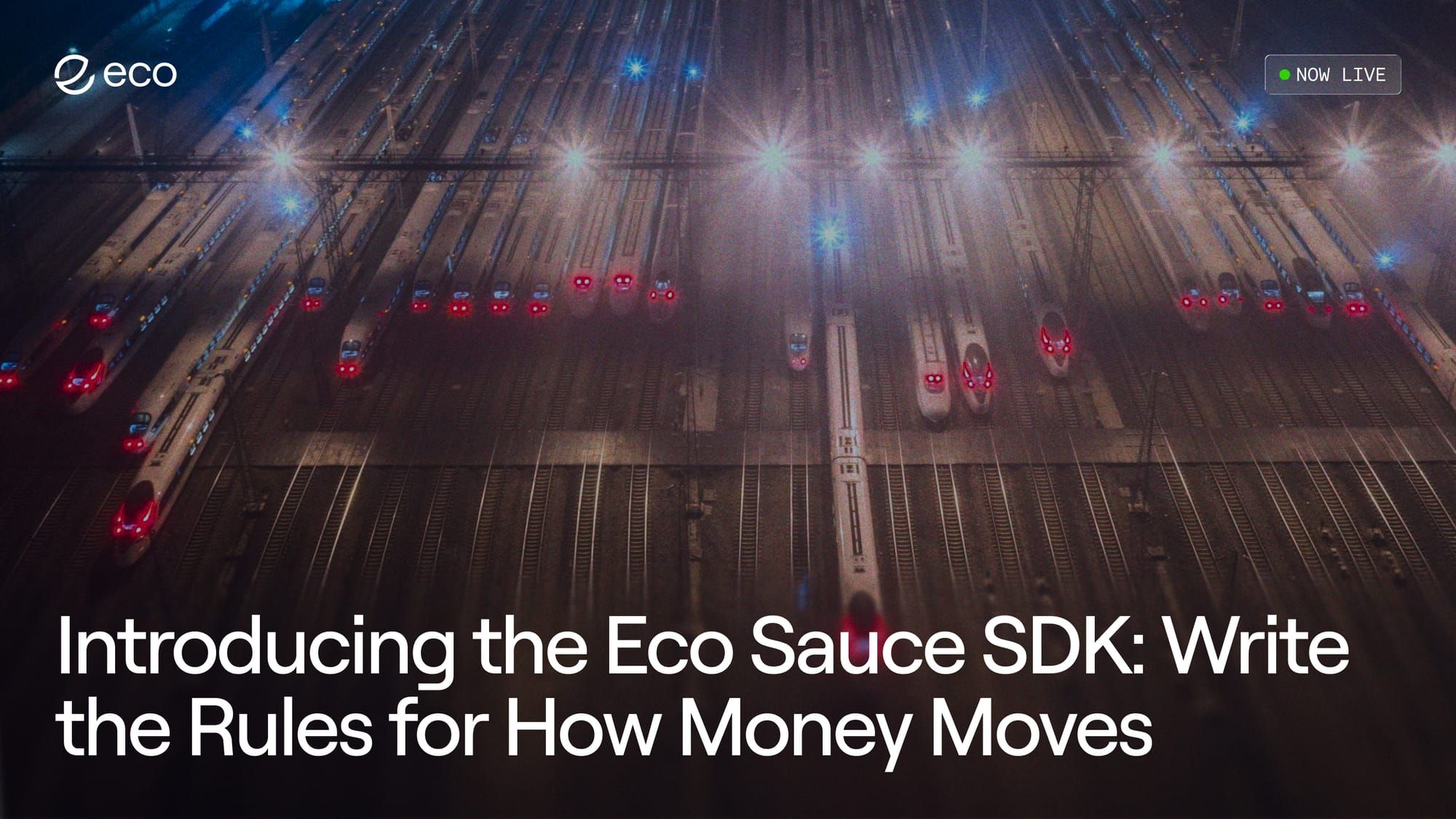 Introducing the Eco Sauce SDK: Write the Rules for How Money Moves