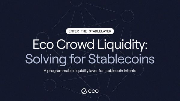 Eco Crowd Liquidity: Solving for Stablecoins