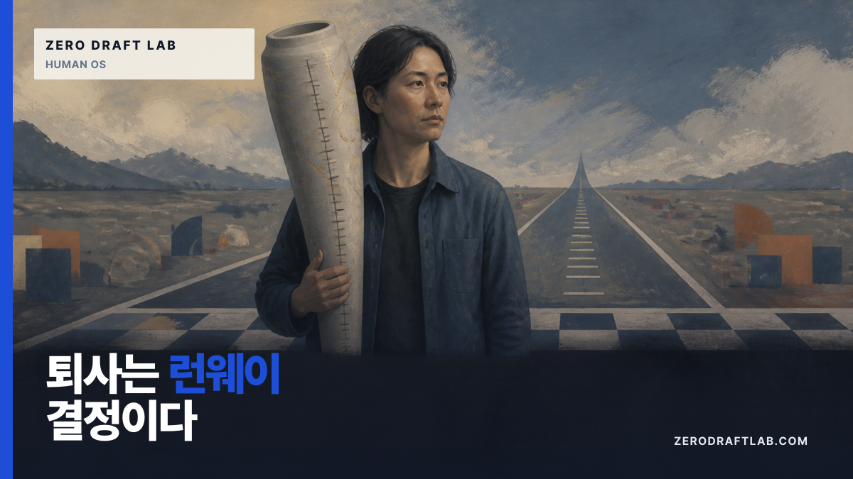 퇴사는 사업 검증이 아니라 runway 결정이다