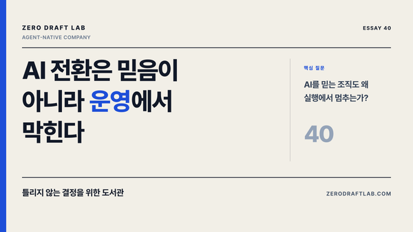 AI 전환은 믿음이 아니라 운영에서 막힌다