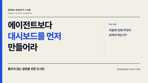 에이전트보다 대시보드를 먼저 만들어라