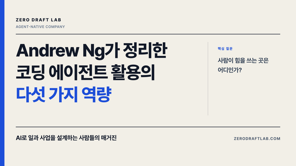 Andrew Ng가 정리한 코딩 에이전트 활용의 다섯 가지 역량