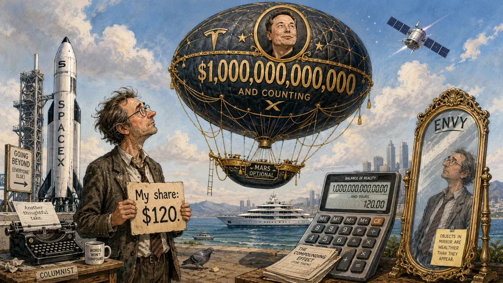 Loose canon💥Now that he is a trillionaire, should Elon Musk give me some money? A modest proposal