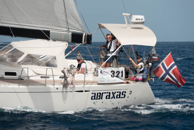 Abraxas 3, en X50 med gode seilere. Feltets kanskje raskeste enskrogsbåt