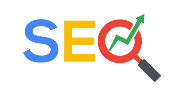 Person searching on Google laptop screen showing search engine results page