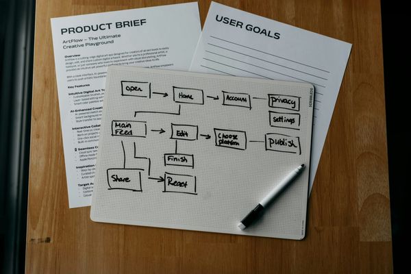Grafico funnel di marketing digitale con frecce che mostrano il percorso da visitatore a cliente