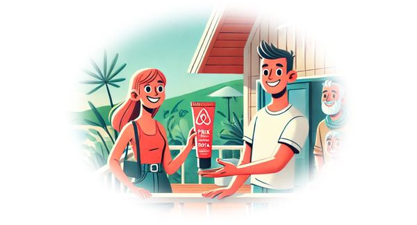 Airbnb dit "Welcome !" au Prix Total depuis hier.