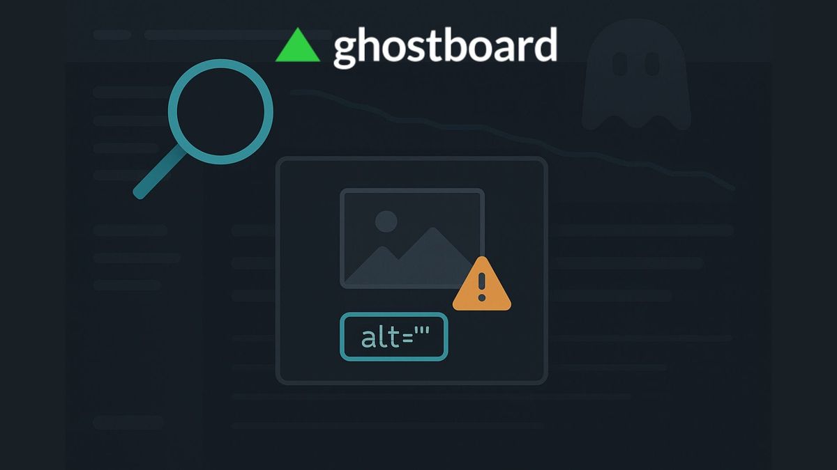 Fix Missing Alt Text in Ghost (Fast) with Ghostboard