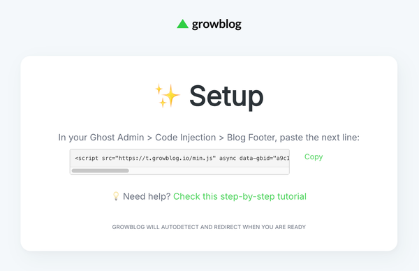 How to set up Growblog
