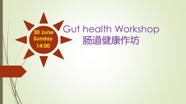 Gut Health workshop  肠道健康作坊