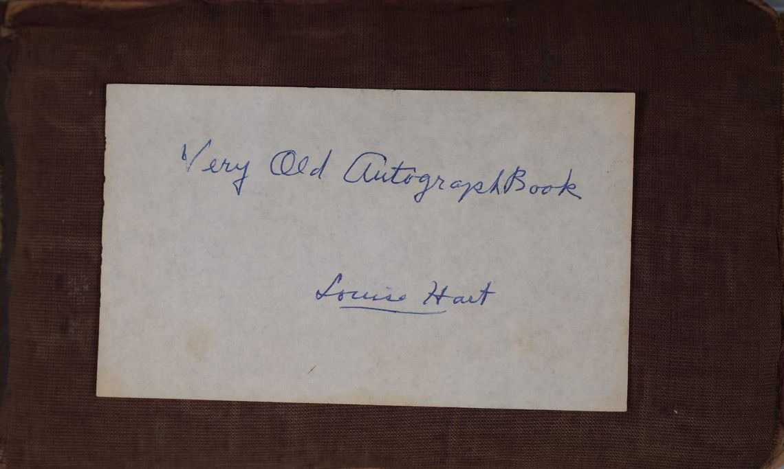 Autograph Book 1889, Louise Hart