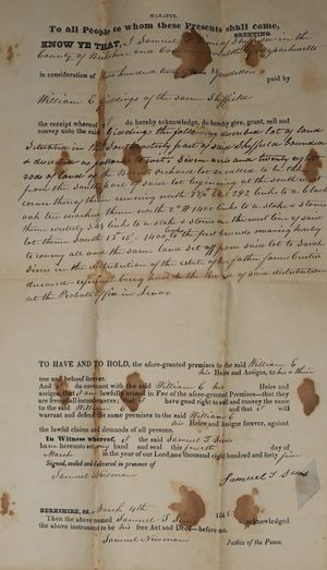 William Giddings Deed