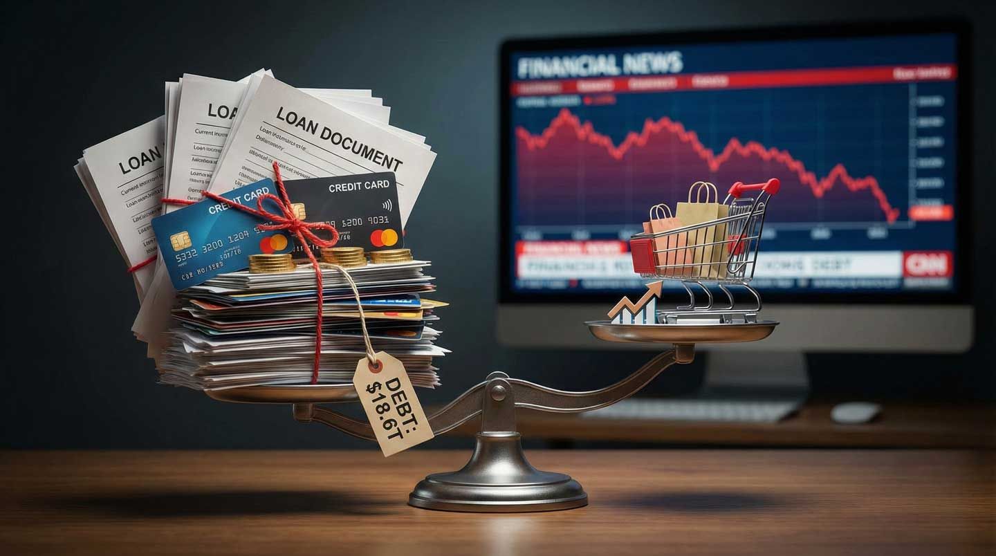 U.S. Household Debt Hits $18.6T — What That Means for Stocks & Options