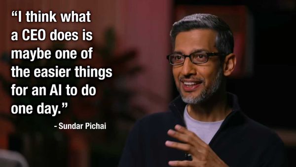When the CEO Says AI Could Do His Job — Sundar Pichai Calls Time on Human Execs
