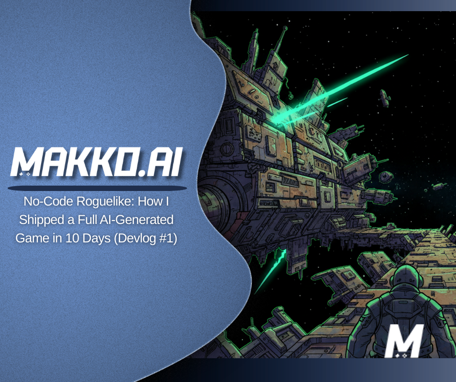 No-Code Roguelike: How I Shipped a Full AI-Generated Game in 10 Days (Devlog #1)