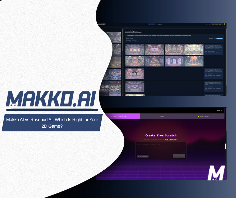 Makko AI vs Rosebud AI: Which Is Right for Your 2D Game?