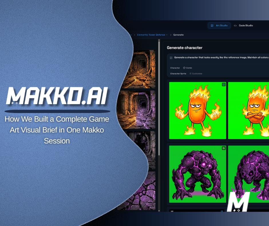 How We Built a Complete Game Art Visual Brief in One Makko Session