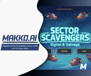 Roguelike Devlog: Redesigning a Game UI With an AI 2D Game Maker