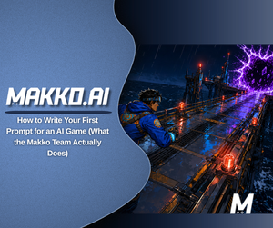 How to Write Your First Prompt for an AI Game (What the Makko Team Actually Does)