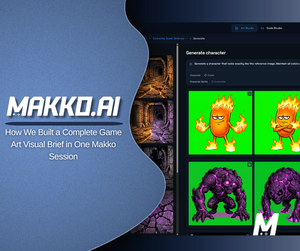 How We Built a Complete Game Art Visual Brief in One Makko Session