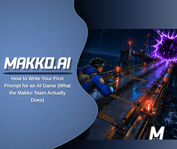How to Write Your First Prompt for an AI Game (What the Makko Team Actually Does)