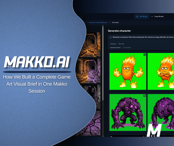 How We Built a Complete Game Art Visual Brief in One Makko Session
