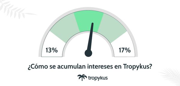 ¿Cómo se acumulan intereses en Tropykus?