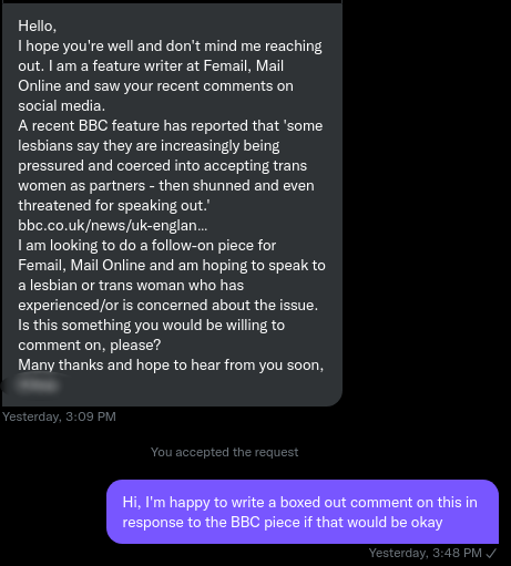 Unpublished comment for the Fe-Mail/MailOnline