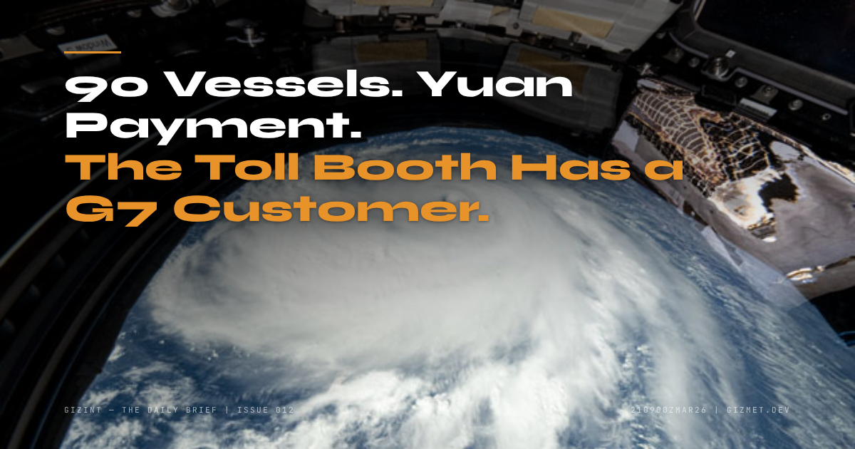 GIZINT — The Daily Brief | Issue 012