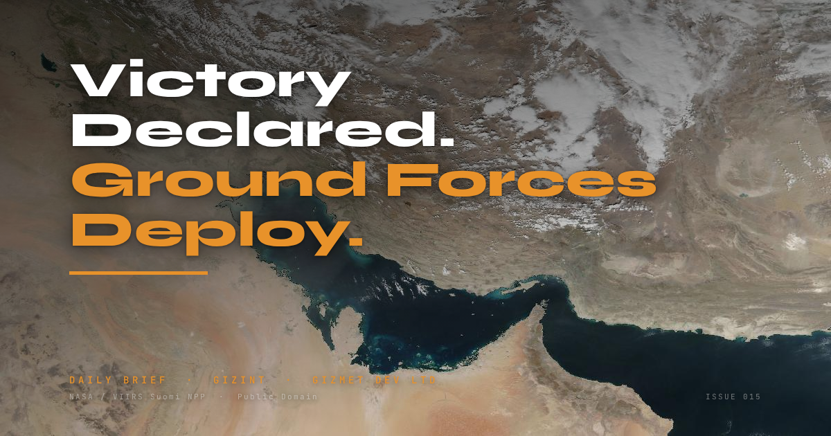 GIZINT — The Daily Brief | Issue 015