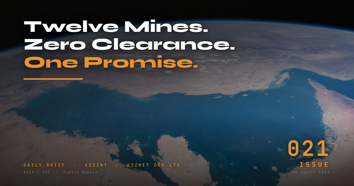 GIZINT — The Daily Brief | Issue 021