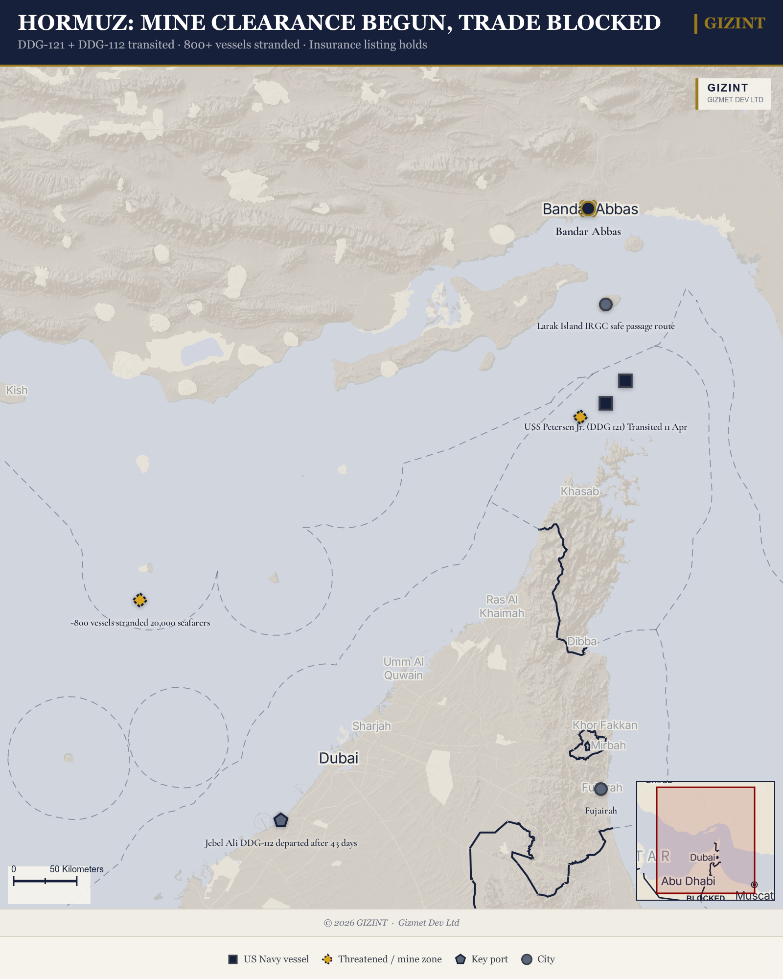 Hormuz: Mine Clearance Begun, Trade Blocked