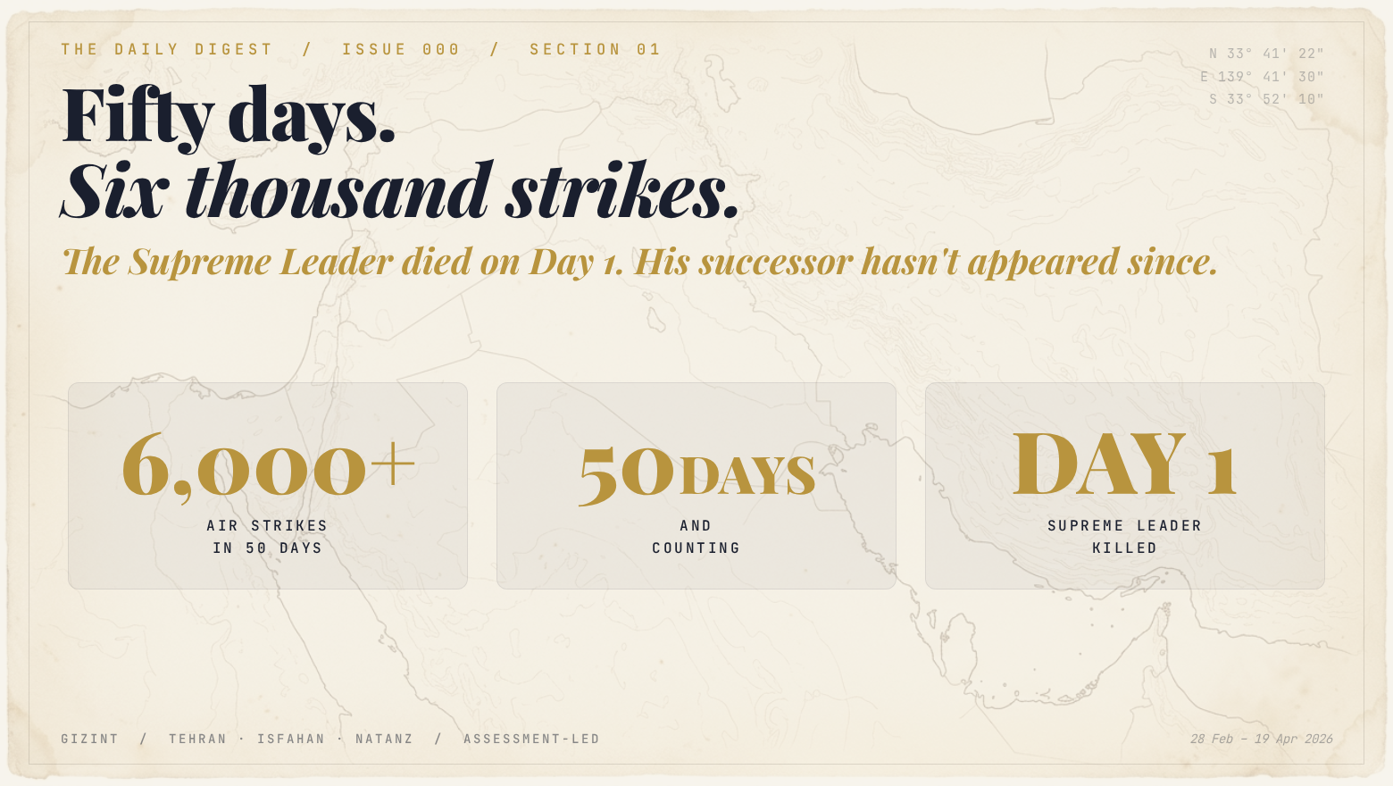 Fifty days. Six thousand strikes.