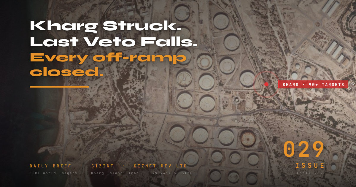 GIZINT — The Daily Brief | Issue 029