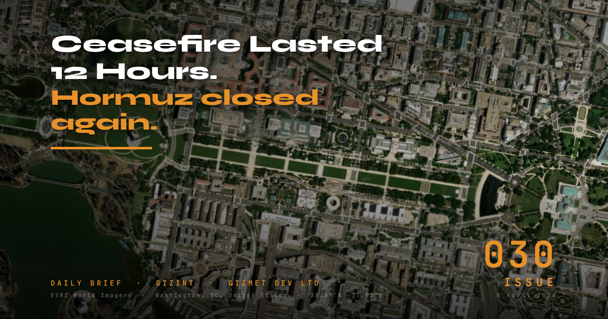 GIZINT — The Daily Brief | Issue 030