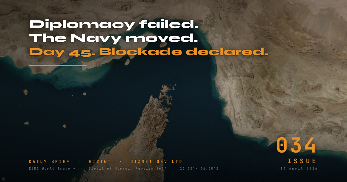 GIZINT — The Daily Brief | Issue 034