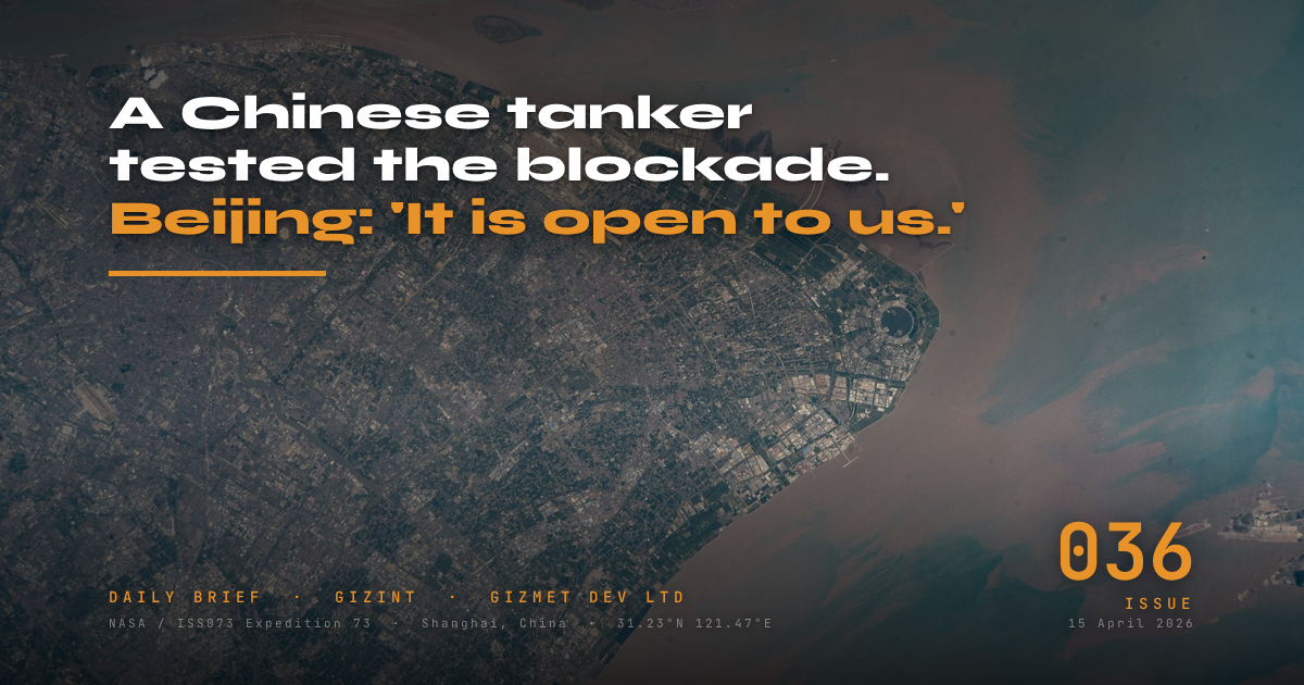 GIZINT — The Daily Brief | Issue 036