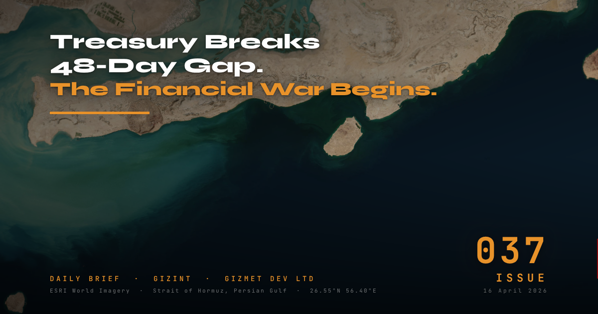 GIZINT — The Daily Brief | Issue 037