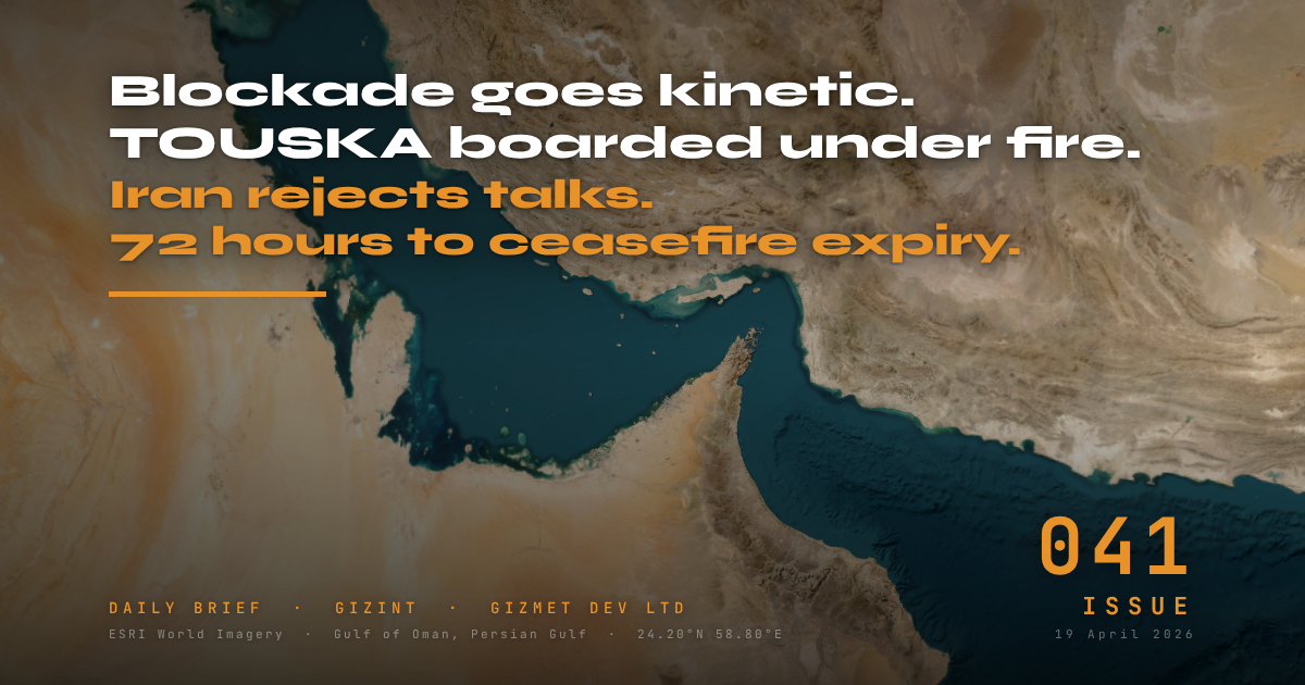 GIZINT — The Daily Brief | Issue 041