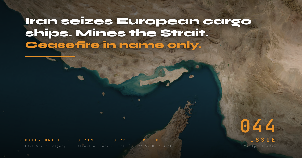 GIZINT — The Daily Brief | Issue 044