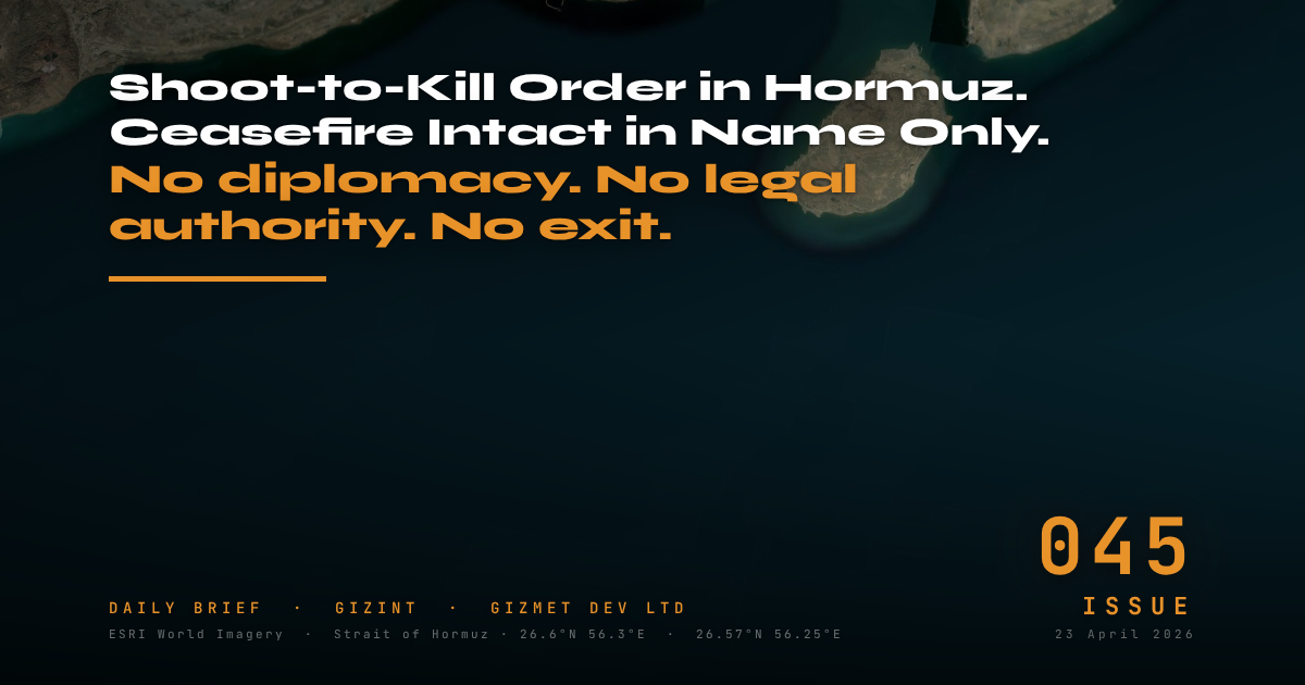 GIZINT — The Daily Brief | Issue 045