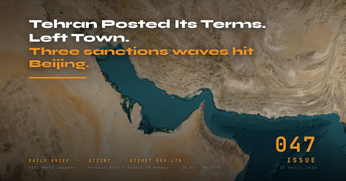 GIZINT — The Daily Brief | Issue 047