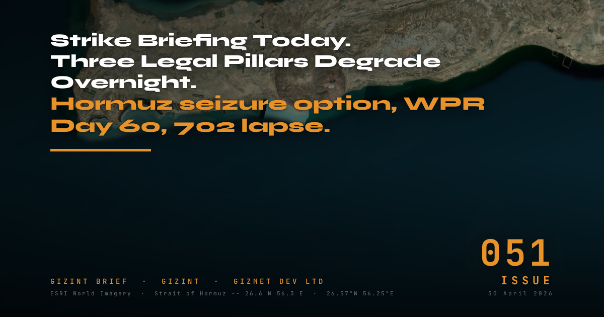 GIZINT — The Brief | Issue 051