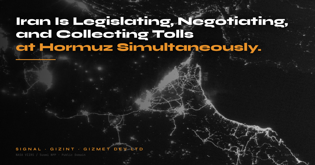 Iran Is Legislating, Negotiating, and Collecting Tolls at Hormuz Simultaneously.