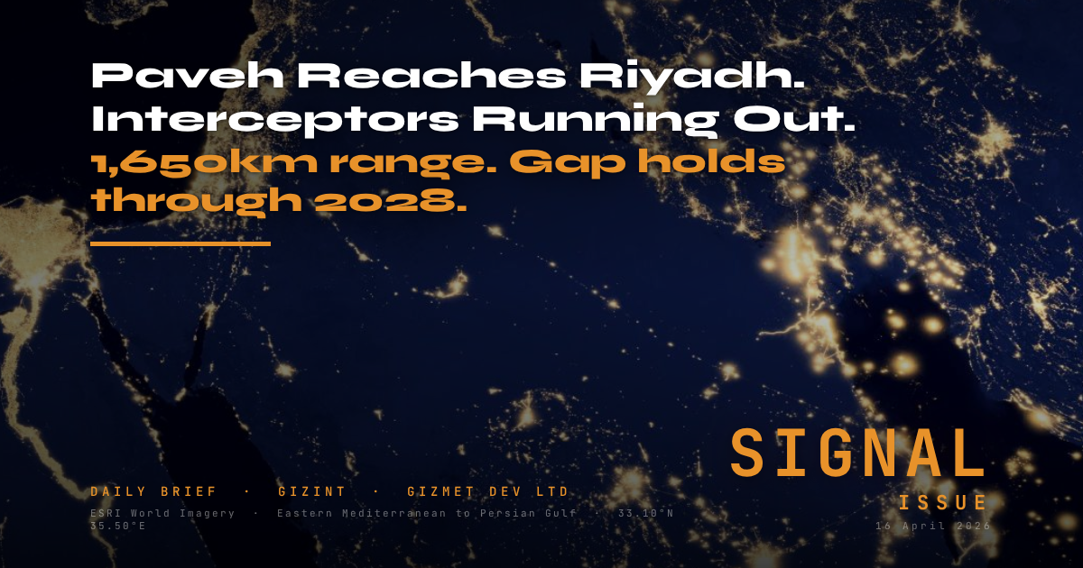 Hezbollah Fired an Iranian Cruise Missile That Reaches Riyadh. The Gulf Is Running Out of Interceptors.